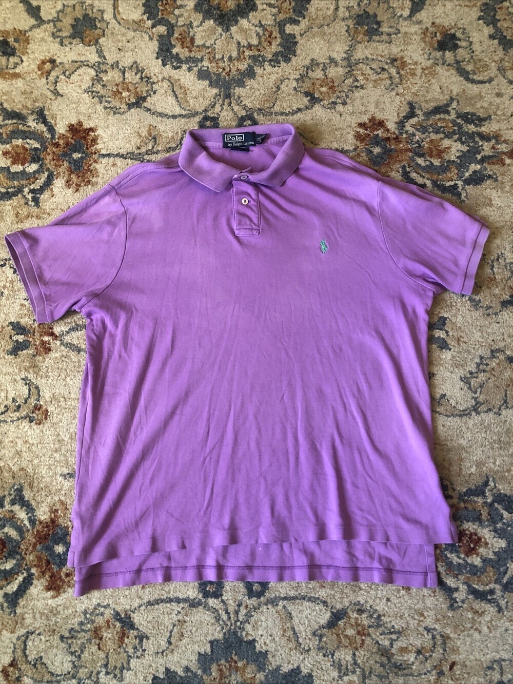 Polo By Ralph Lauren Mens Polo Rugby Purple Shirt XL Golf